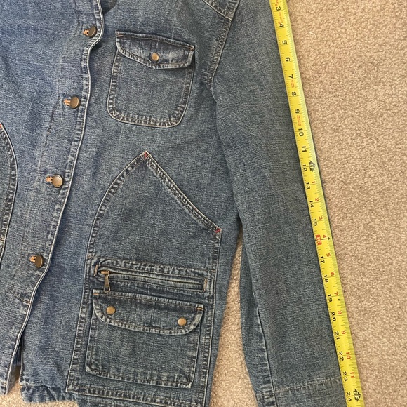 Lauren Denim Ralph Lauren Jean Barn Chore Jacket Coat  Womens Vintage 1990 Sz M - Picture 6 of 8